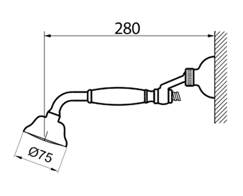 Душевой гарнитур Webert Ottocento AC0704065 Бронза от магазина ЛесКонПром.ру