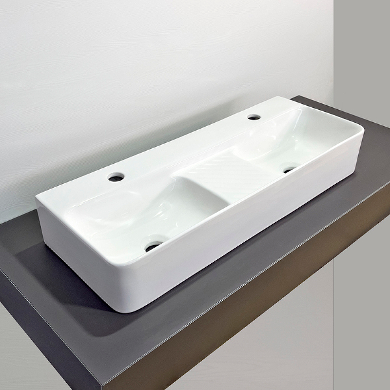 Раковина Comforty 80 78694 00-00012246 двойная Белая от магазина ЛесКонПром.ру