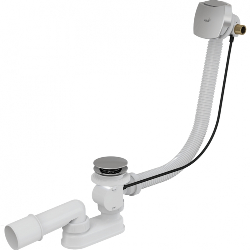 Слив-перелив Alcaplast A565KM1 полуавтомат Белый Хром от магазина ЛесКонПром.ру