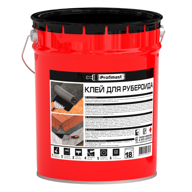 Клей для рубероида Profimast 21,5 л/18 кг от магазина ЛесКонПром.ру
