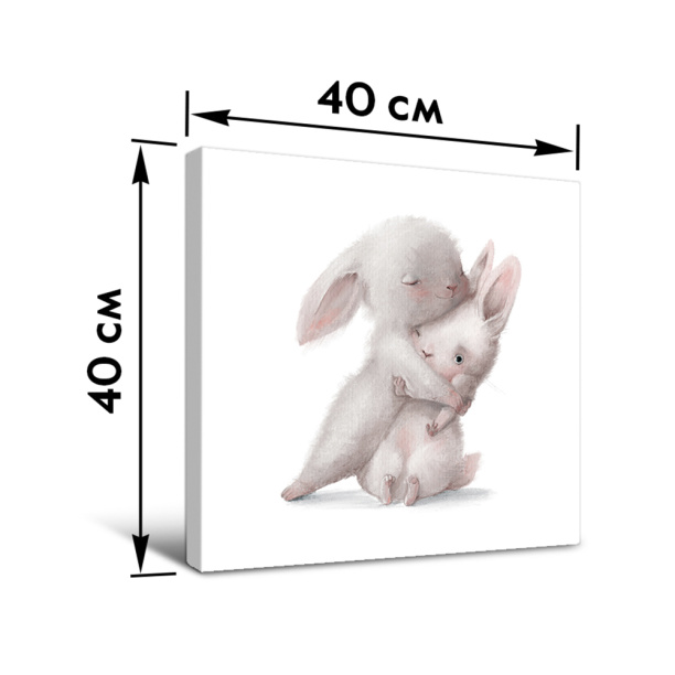 Канвас 31х31 см Капли на цветке от магазина ЛесКонПром.ру