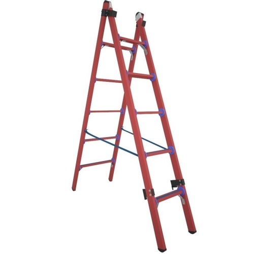 Лестница-стремянка ДИЭЛЕКТРИК универсальная диэлектрическая ССД-У 2Х5 от магазина ЛесКонПром.ру