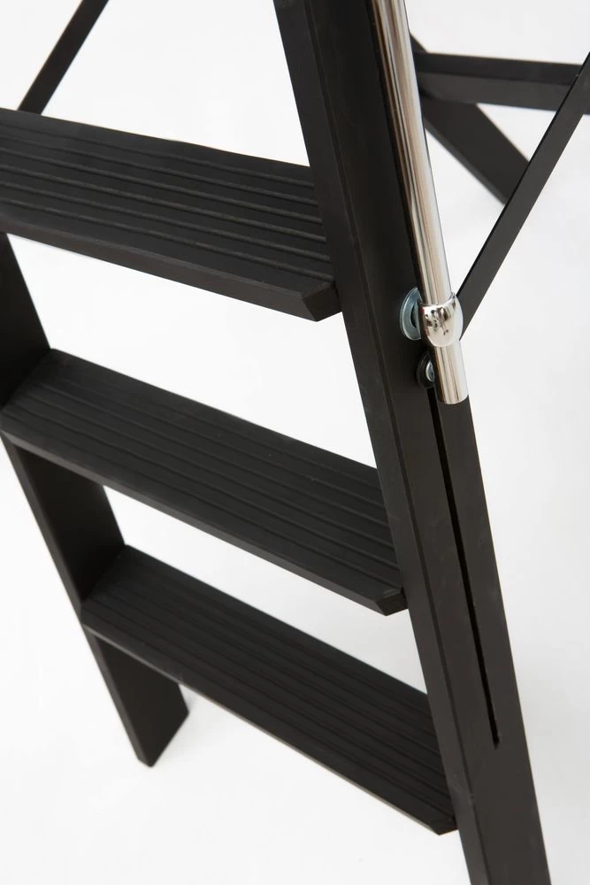 Стремянка деревянная Hoz-Block Серж 4 ступени Черная (арт. СДР-4Ч) от магазина ЛесКонПром.ру