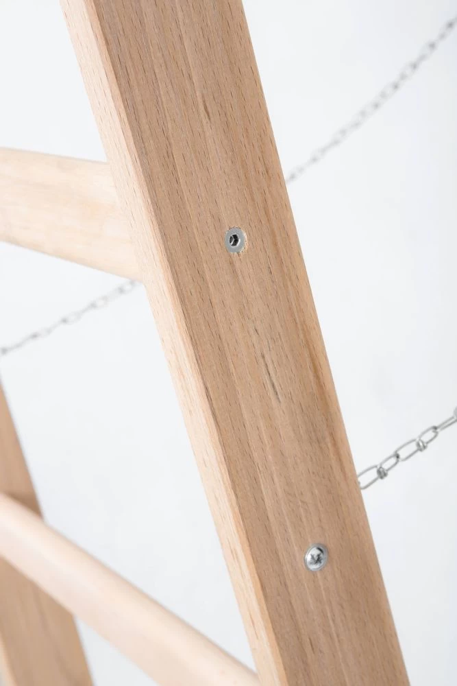 Стремянка двухсторонняя деревянная с перекладинами Hoz-Block Маляр 2х4 ступени (арт. СДДМ-4) от магазина ЛесКонПром.ру