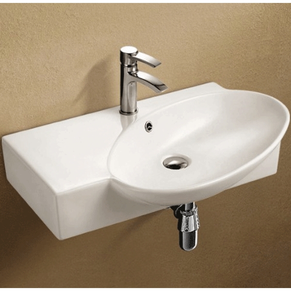 Раковина WeltWasser Aisbach 5093 L 76 10000003878 Белый глянец от магазина ЛесКонПром.ру