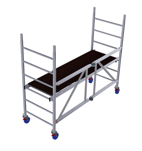 Алюминиевая Вышка-тура KRAUSE PROTEC XS складная РВ 3 м (Арт.920003) от магазина ЛесКонПром.ру