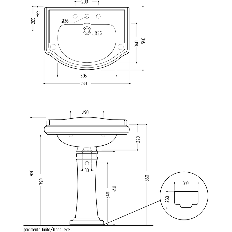 Раковина Migliore Bella 73 20604 Белая от магазина ЛесКонПром.ру