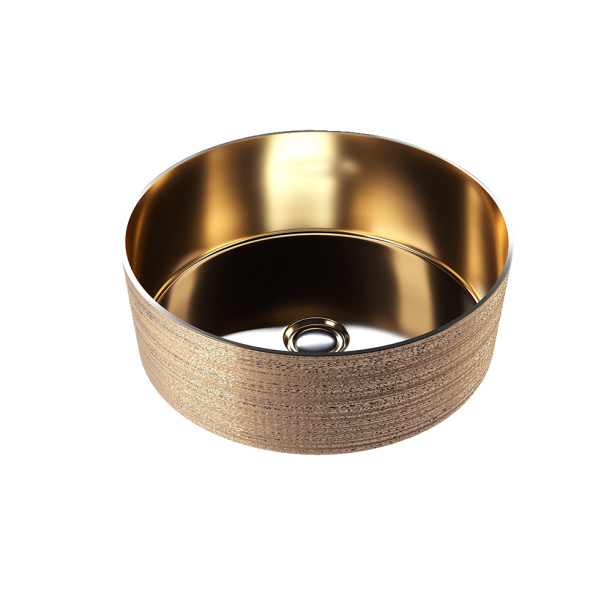 Раковина на столешницу GROSSMAN d35,5 см золото от магазина ЛесКонПром.ру