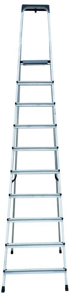 Стремянка алюминиевая с органайзером Новая Высота 10 ступеней (арт. 2115110) от магазина ЛесКонПром.ру