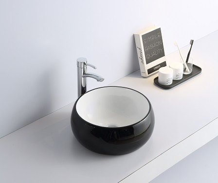 Раковина-чаша CeramaLux 39 5004BW Черная от магазина ЛесКонПром.ру