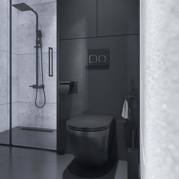 Кнопка для инсталляции IDDIS Uniglass стекло черный, белый от магазина ЛесКонПром.ру