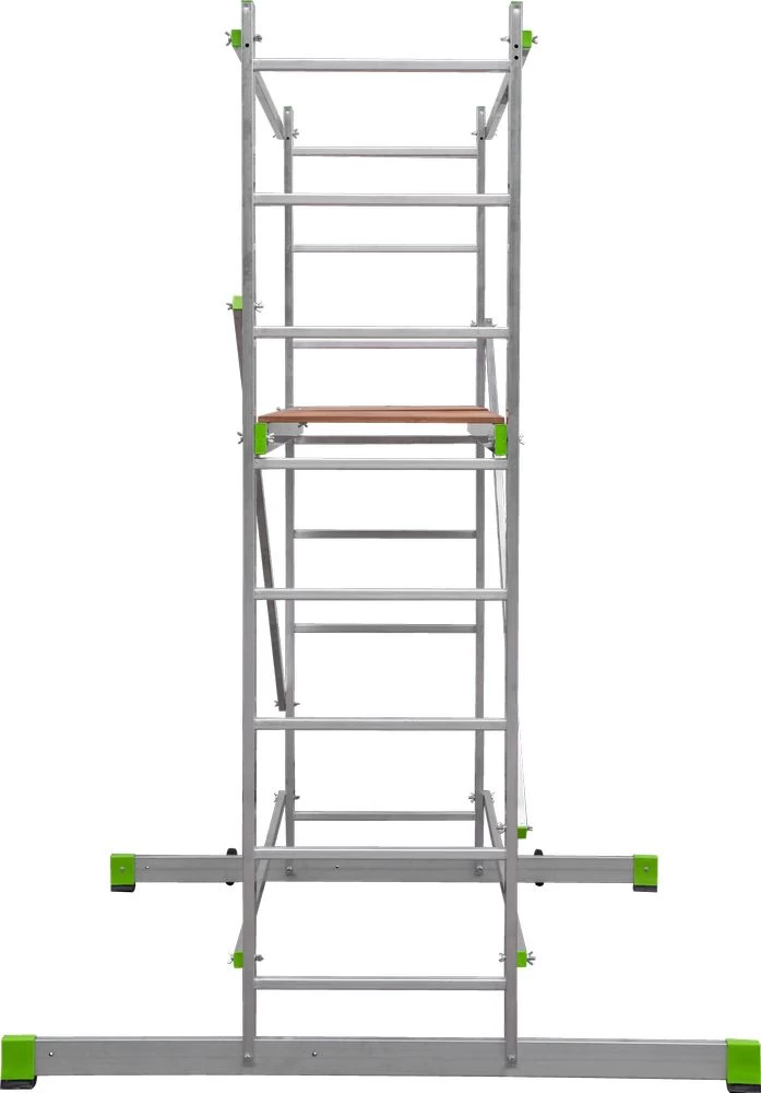 Алюминиевая Вышка-тура НОВАЯ ВЫСОТА с рабочей высотой до 3,3 м. Арт. 2410208 от магазина ЛесКонПром.ру