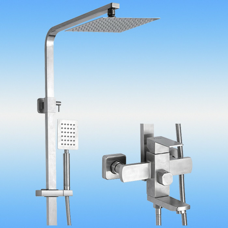 Душевая система Frap F2421 Нержавеющая сталь от магазина ЛесКонПром.ру