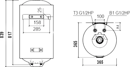 Накопительный водонагреватель Thermex TitaniumHeat 60 V Slim электрический от магазина ЛесКонПром.ру