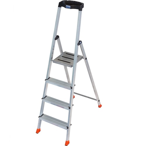 Стремянка алюминиевая Krause Safety 4 ступени (арт. 128942) от магазина ЛесКонПром.ру