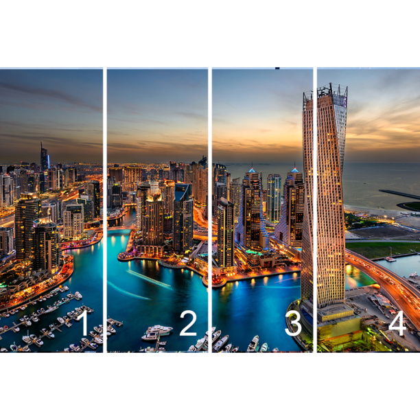 Фотообои флизелиновые Вечерний Дубай 400х270 см от магазина ЛесКонПром.ру