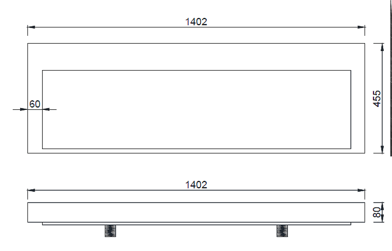 Раковина Boheme Armadi Art Flat 140 859-140 Белая от магазина ЛесКонПром.ру