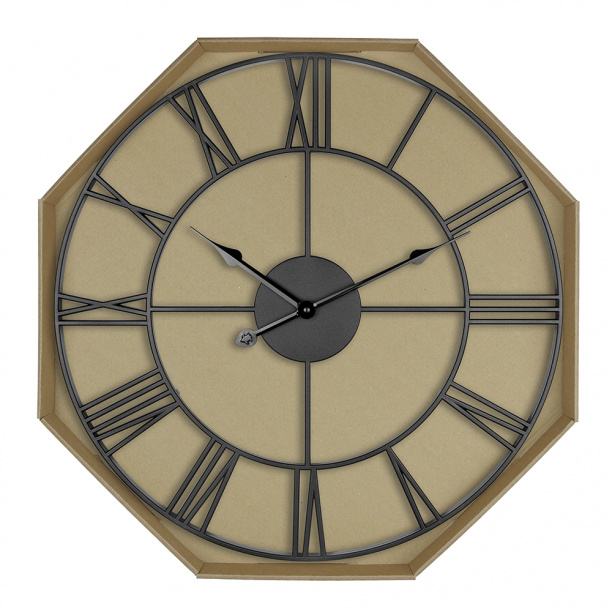 Часы настенные круглые Лофт d45 см черные от магазина ЛесКонПром.ру