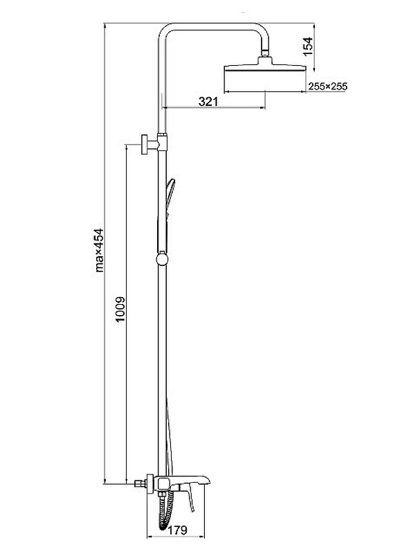 Душевая система Gappo G2450-8 Хром от магазина ЛесКонПром.ру