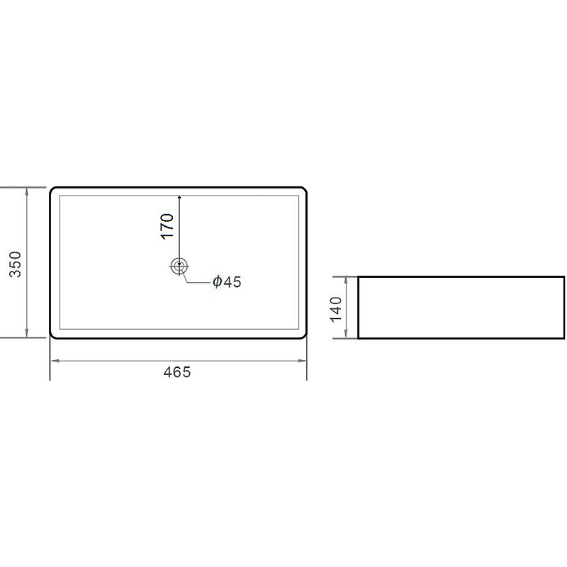 Раковина-чаша Orange 46 B02-460MB Черная матовая от магазина ЛесКонПром.ру
