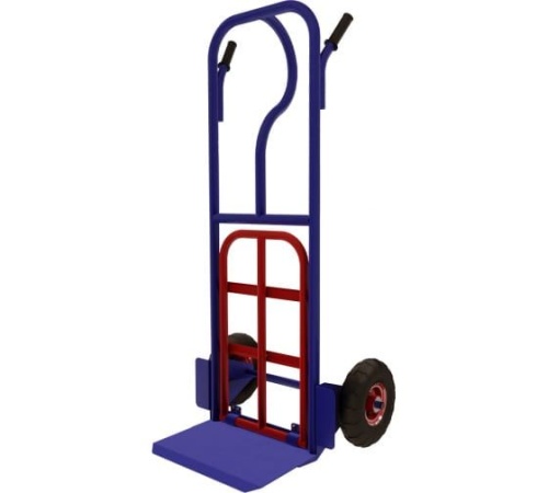 Тележка грузовая двухколесная с откидной полкой КГ 250 П. г\п 250 кг 615x1245x852  RUSKLAD без колес от магазина ЛесКонПром.ру