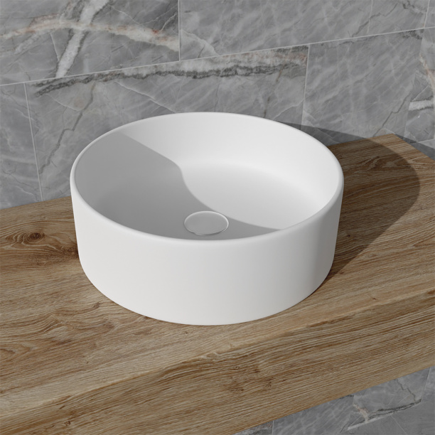 Раковина на столешницу Azario 35 см белый матовый от магазина ЛесКонПром.ру