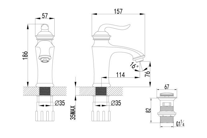 Смеситель для раковины LEMARK Brava 80440951 от магазина ЛесКонПром.ру