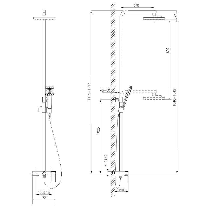 Душевая система Lemark Tropic LM7005C Хром от магазина ЛесКонПром.ру