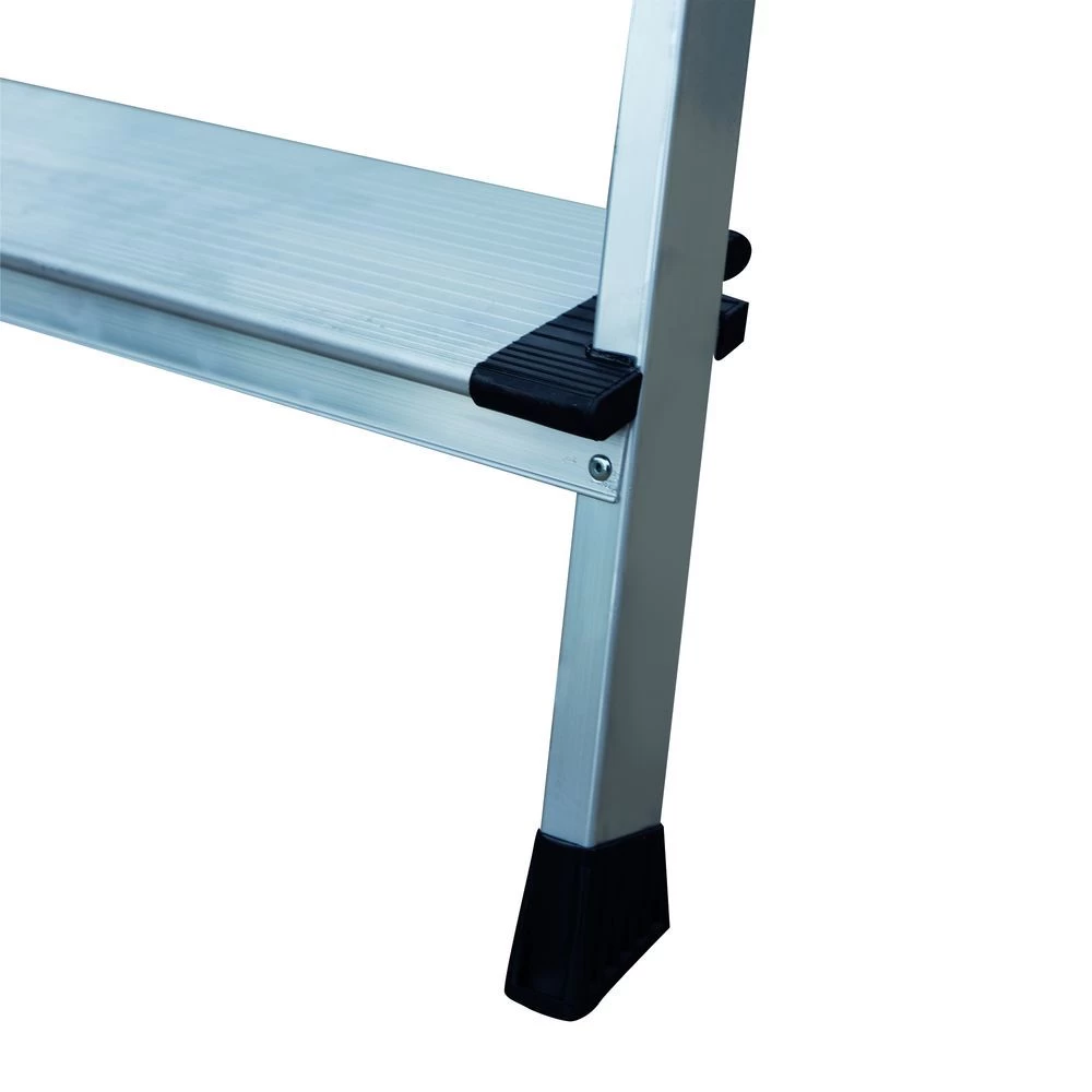 Стремянка алюминиевая с широкой ступенью и органайзером Новая Высота 8 ступеней (арт. 2118108) от магазина ЛесКонПром.ру