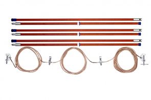 Заземление переносное ДИЭЛЕКТРИК для высоковольтных линий ЗПЛ-220-3Д от магазина ЛесКонПром.ру