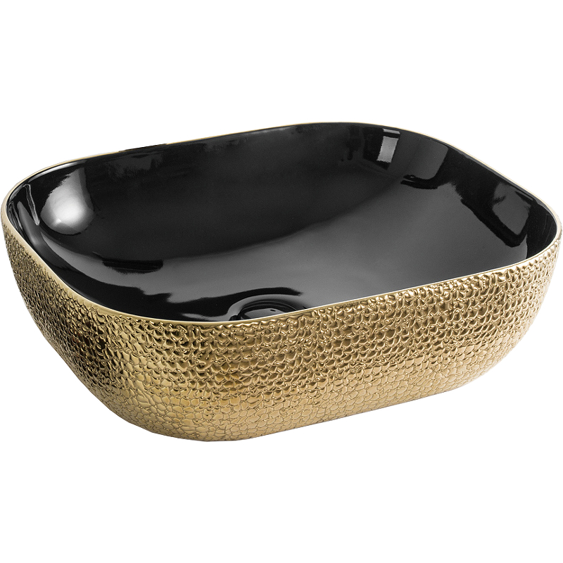 Раковина-чаша CeramaLux 50 D1302H022 Золото Черная от магазина ЛесКонПром.ру