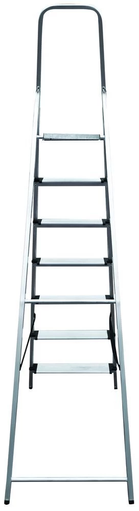 Стремянка алюминиевая с широкой ступенью Новая Высота 7 ступеней (арт. 1117107) от магазина ЛесКонПром.ру