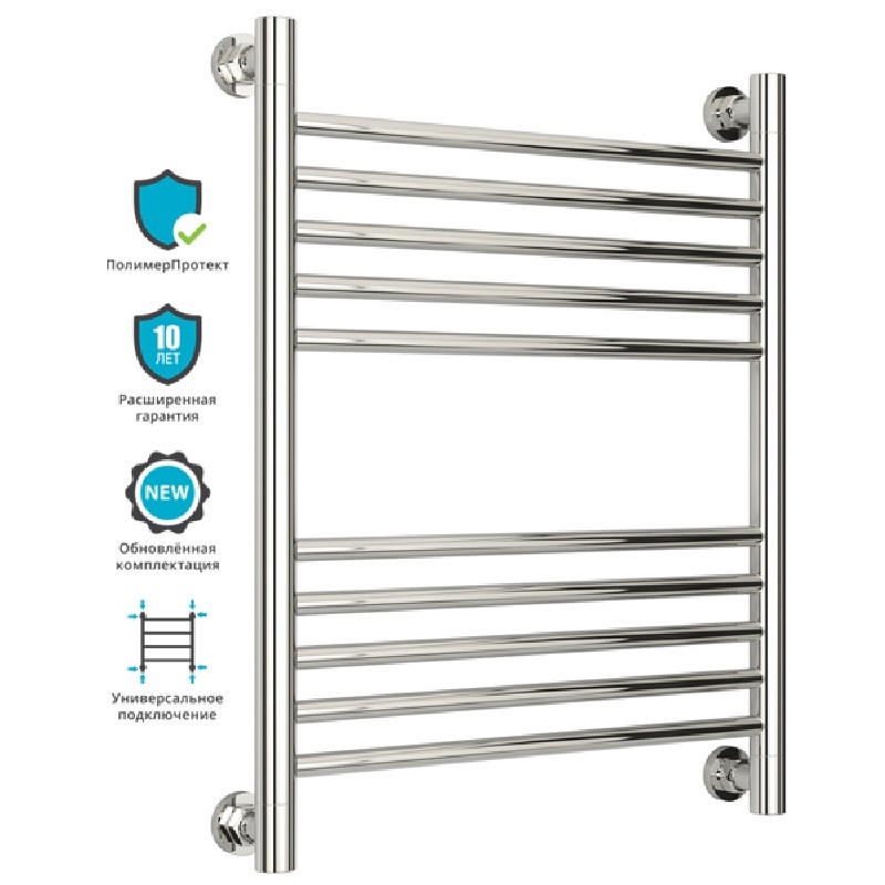 Водяной полотенцесушитель Сунержа Богема+ 600х500 Хром от магазина ЛесКонПром.ру