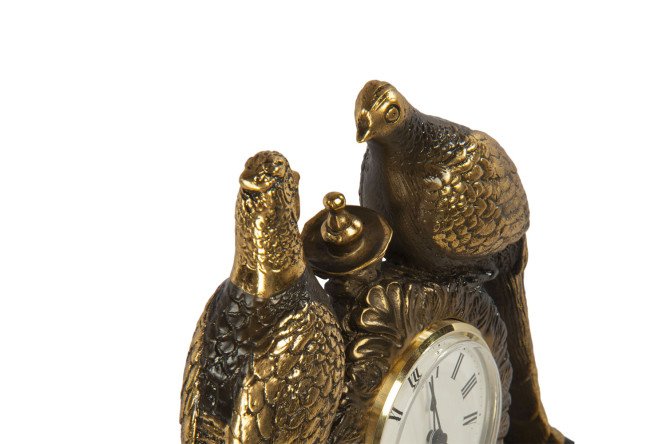 Часы настольные BOGACHO Павлины 29 см 80500760 от магазина ЛесКонПром.ру