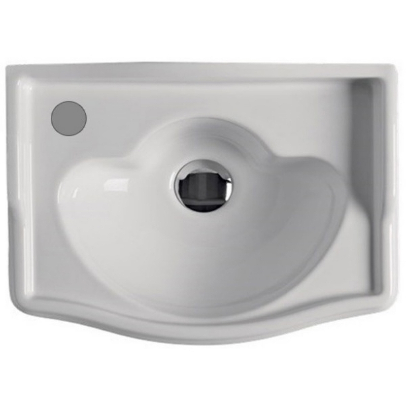 Раковина Kerasan Retro 41 103301*1 sx Белая от магазина ЛесКонПром.ру