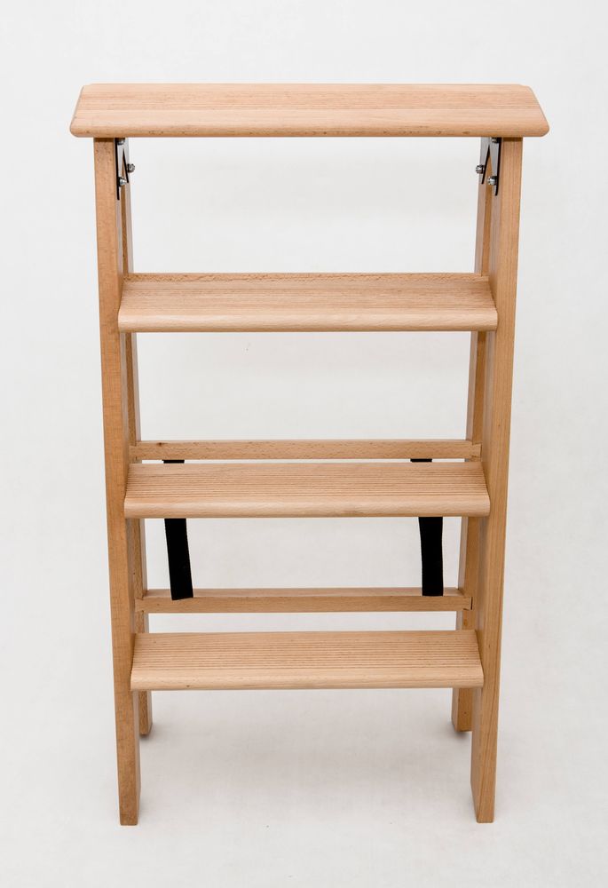 Стремянка двухсторонняя деревянная Hoz-Block Марк 5 ступеней Венге (арт. ДДС-5В) от магазина ЛесКонПром.ру