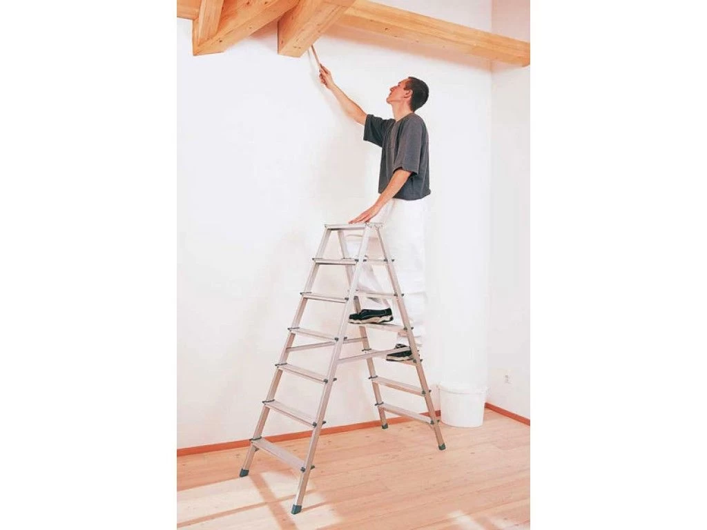 Стремянка алюминиевая двухсторонняя Krause Dopplo 2х5 ступеней (арт. 120342) от магазина ЛесКонПром.ру