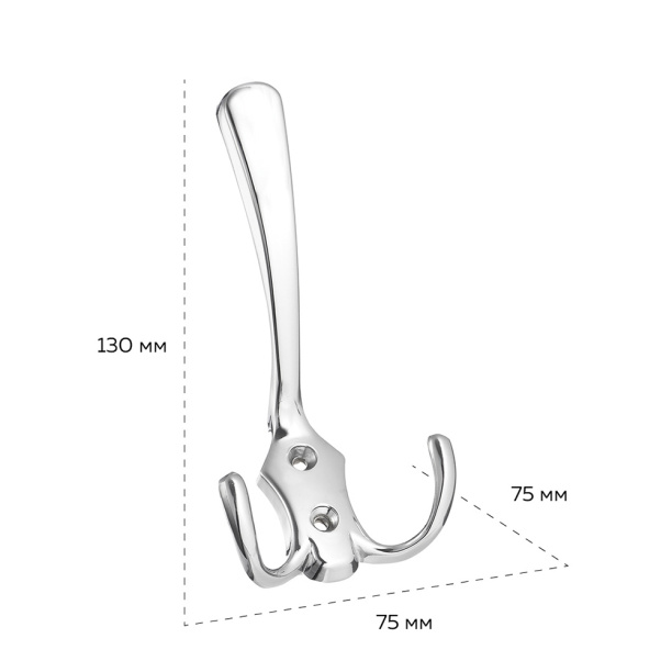 Крючок мебельный KERRON 0050 хром от магазина ЛесКонПром.ру