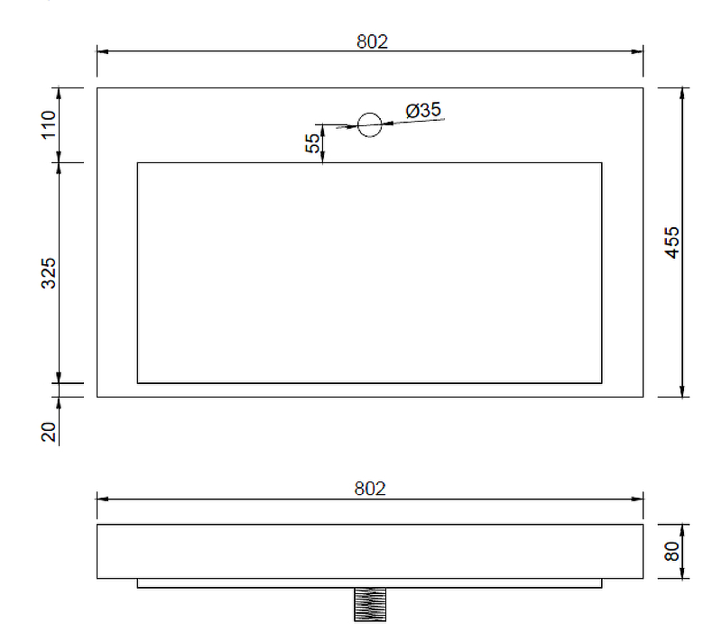 Раковина Boheme Armadi Art Flat 80 859-080 Белая от магазина ЛесКонПром.ру