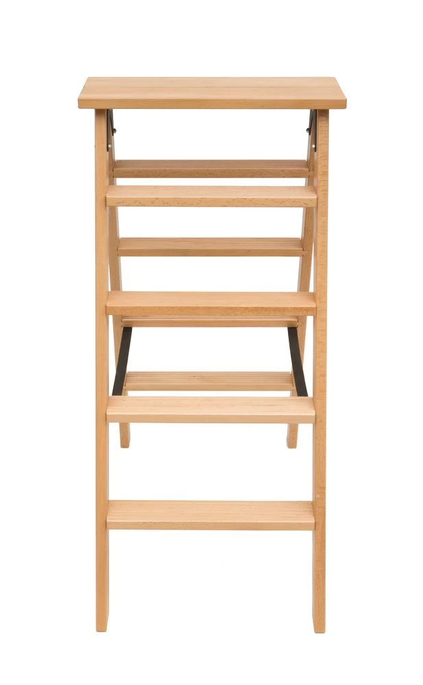 Стремянка двухсторонняя деревянная Hoz-Block Марк 5 ступеней Светлая (арт. ДДС-5С) от магазина ЛесКонПром.ру