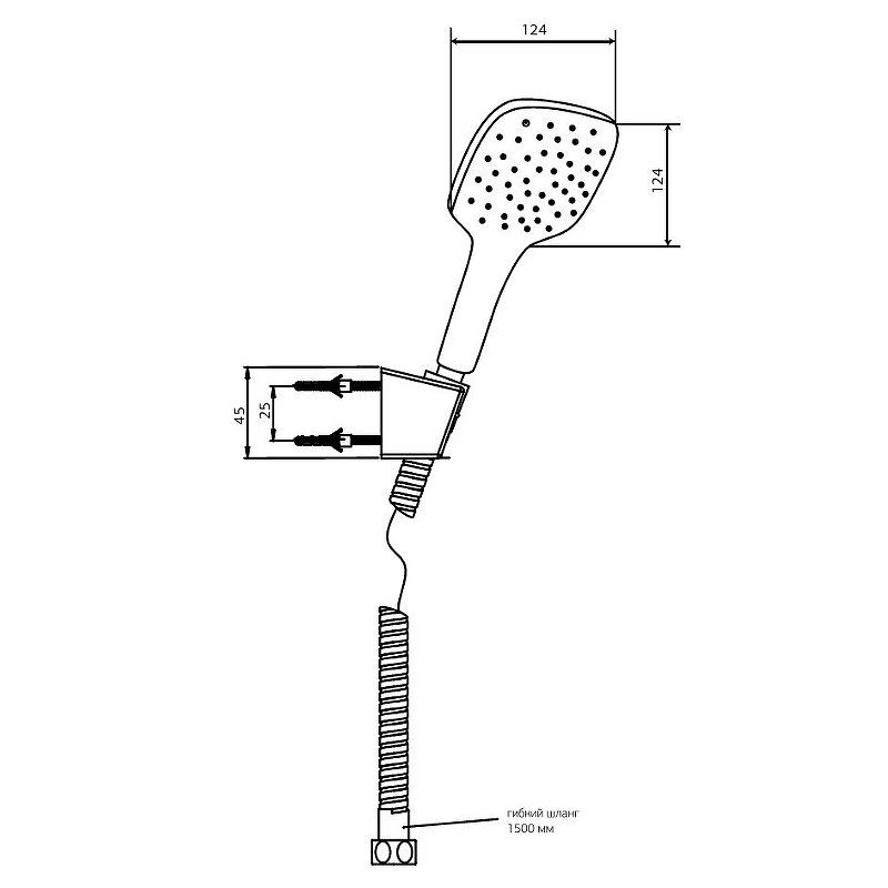 Душевой гарнитур Paini Pescara PSCR131 Хром от магазина ЛесКонПром.ру