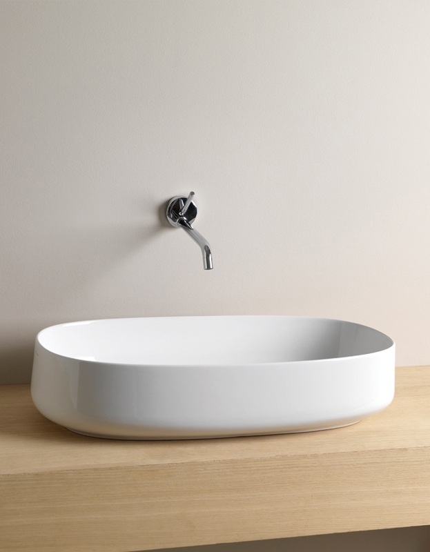 Раковина Artceram Cognac 68 COL005 01 00 Белая от магазина ЛесКонПром.ру