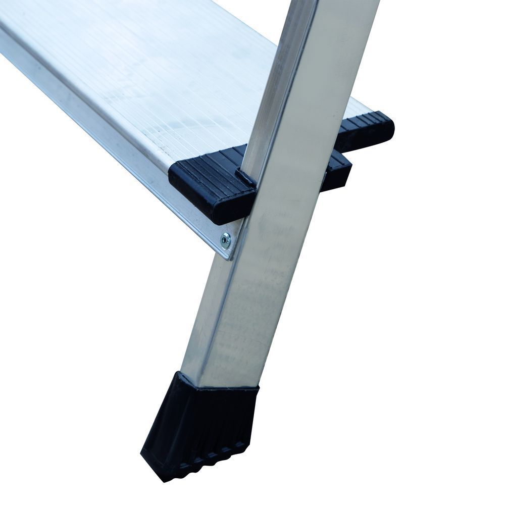 Стремянка алюминиевая с широкой ступенью и органайзером Новая Высота 9 ступеней (арт. 2118109) от магазина ЛесКонПром.ру