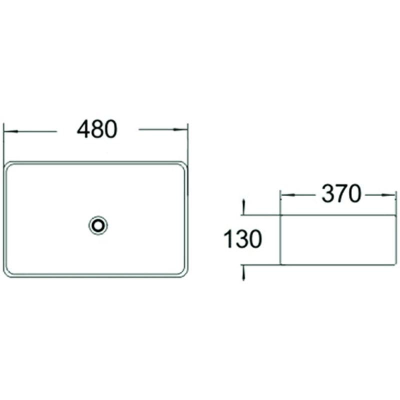 Раковина-чаша SantiLine 48 SL-1010MB Черная матовая от магазина ЛесКонПром.ру