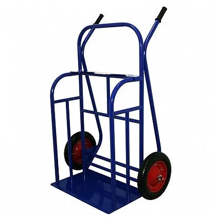 Тележка грузовая двухколесная М 1. г\п 350 кг. 1231х933х593  RUSKLAD Комплект пневматических колес Ø350 мм от магазина ЛесКонПром.ру