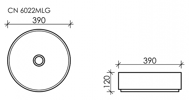 Раковина-чаша Ceramica Nova Element 39 CN6022MLG Зеленая матовая от магазина ЛесКонПром.ру