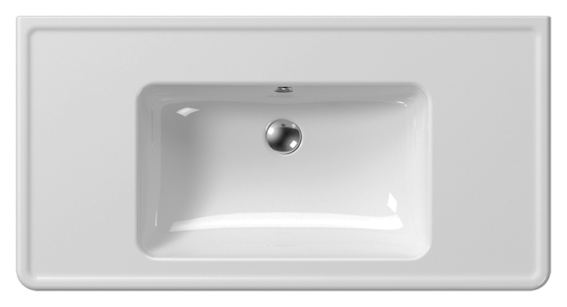 Раковина GSI Classic 105 8723111 белая глянцевая от магазина ЛесКонПром.ру