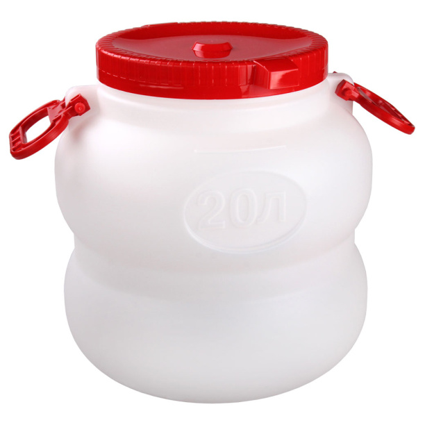 Бочка с крышкой и ручками Байкал 20 л от магазина ЛесКонПром.ру