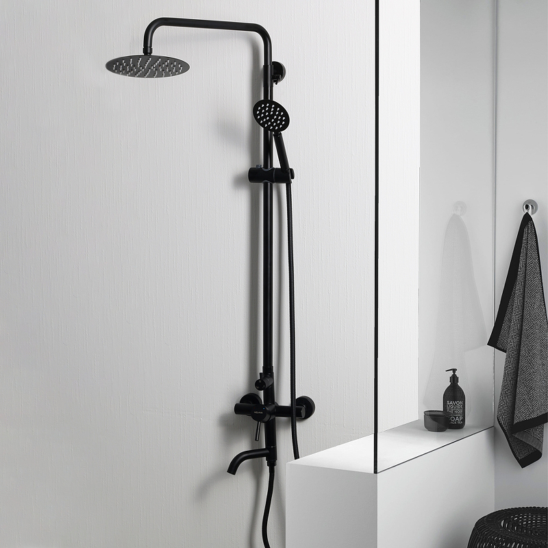 Душевая система Melana Tondo F610107B Черный от магазина ЛесКонПром.ру