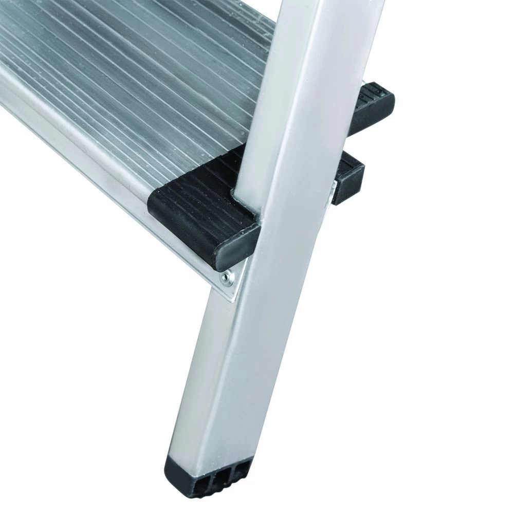 Стремянка алюминиевая с широкой ступенью и органайзером Новая Высота 6 ступеней (арт. 1118106) от магазина ЛесКонПром.ру